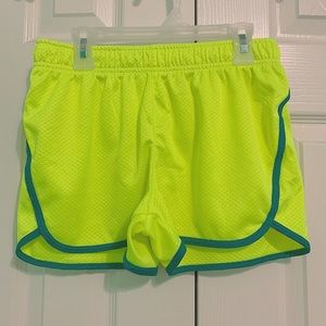 neon athletic shorts